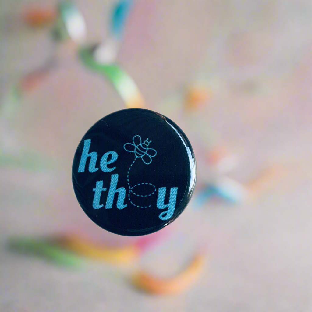 Elle/Ils Il/Ils Pronom Pinback Button