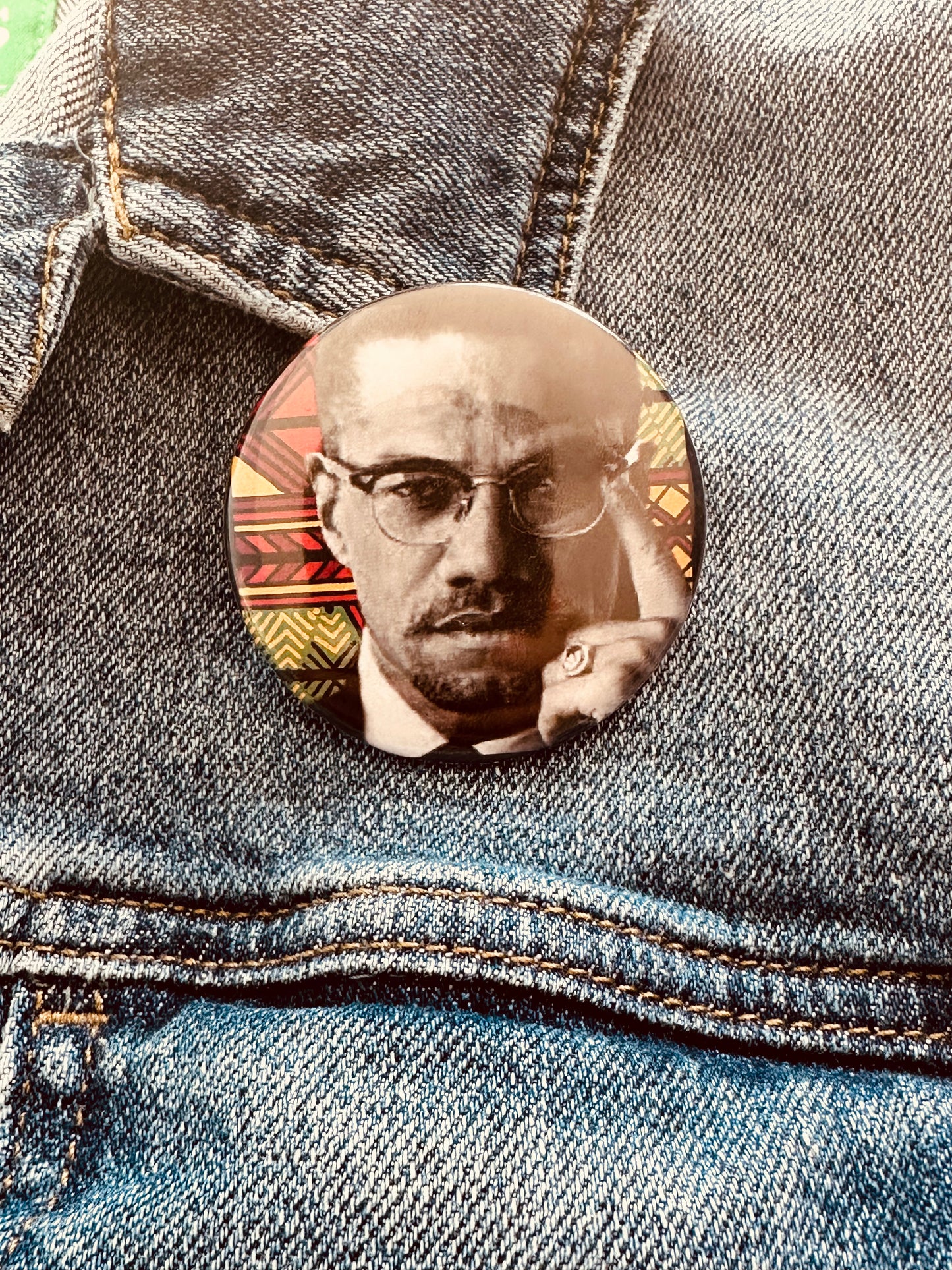 Bouton Pinback des dirigeants révolutionnaires noirs