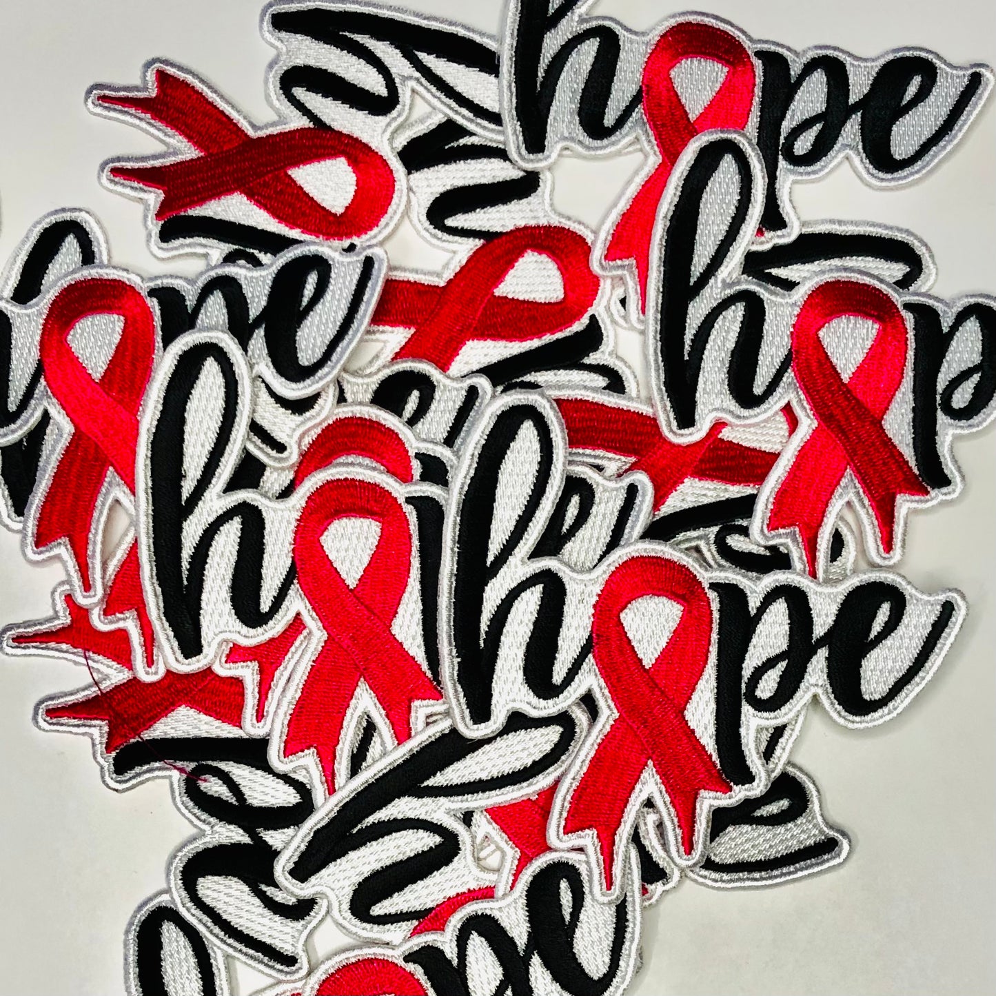 Patch de ruban rose de sensibilisation au cancer du sein Hope