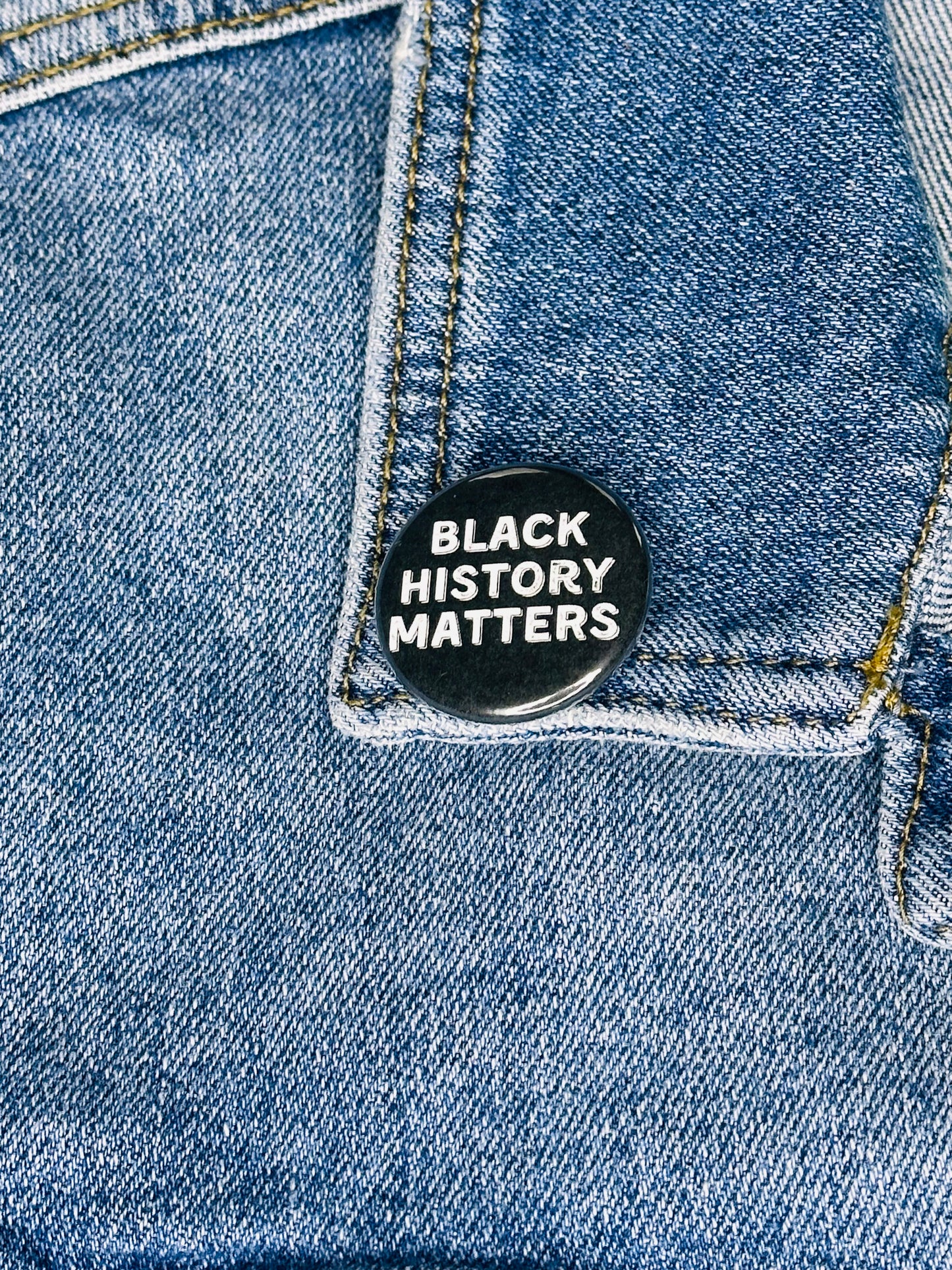 Pères noirs Black History Matters Pinback Button