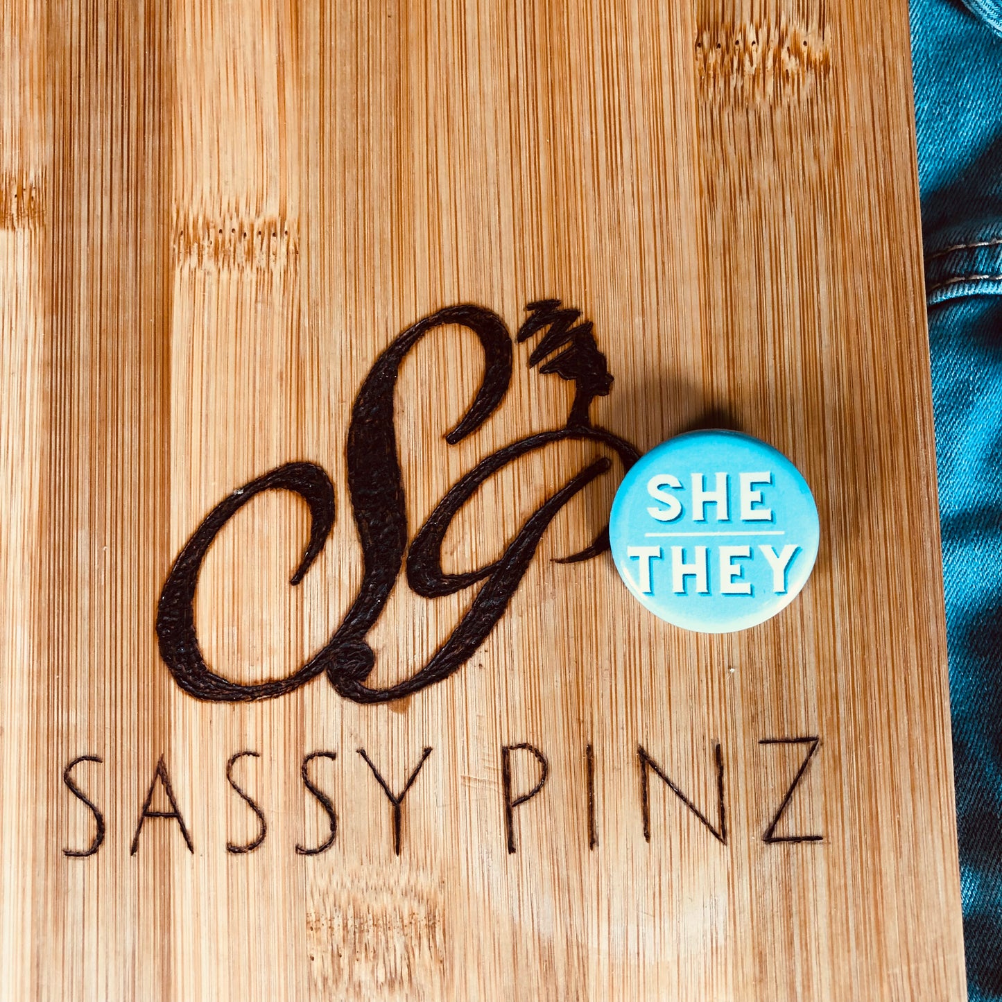 Bouton Pinback double pronom