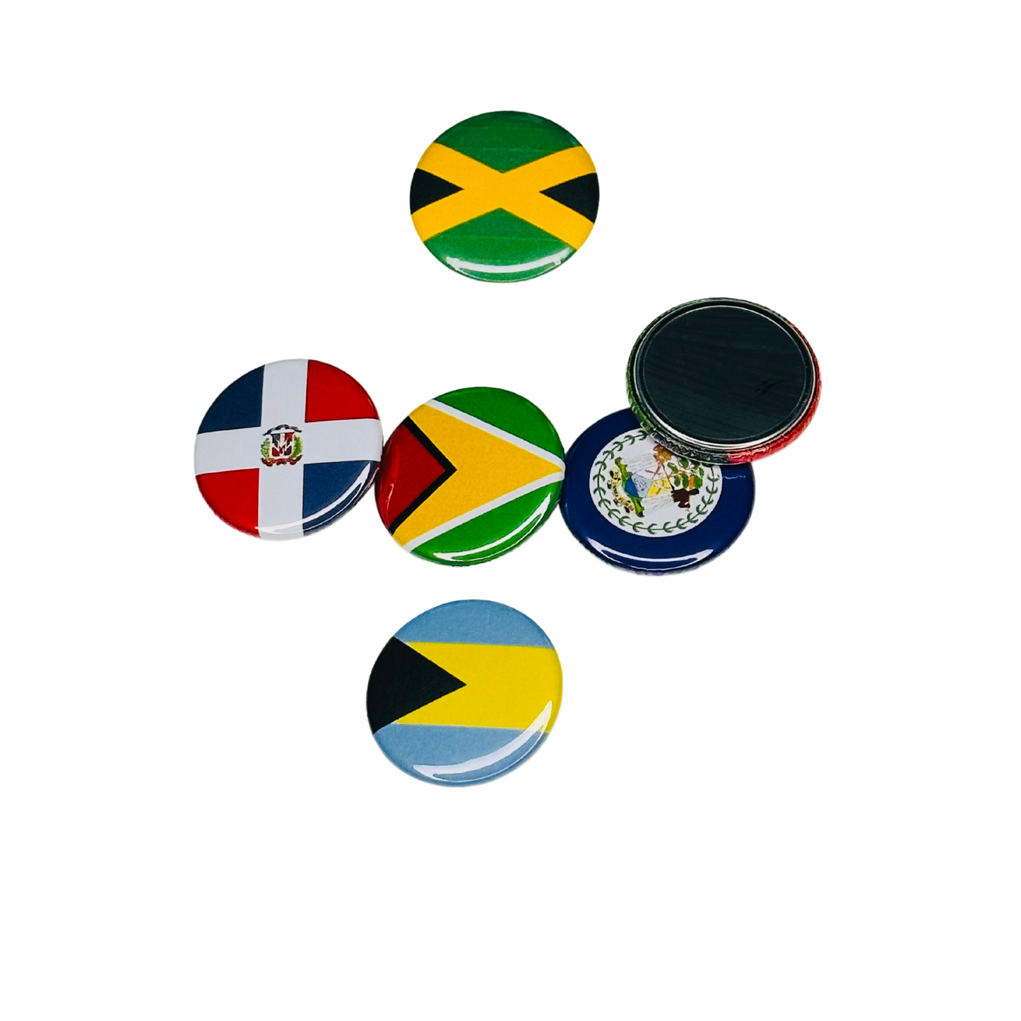 Caribbean West Indies World Flags Pinback Button