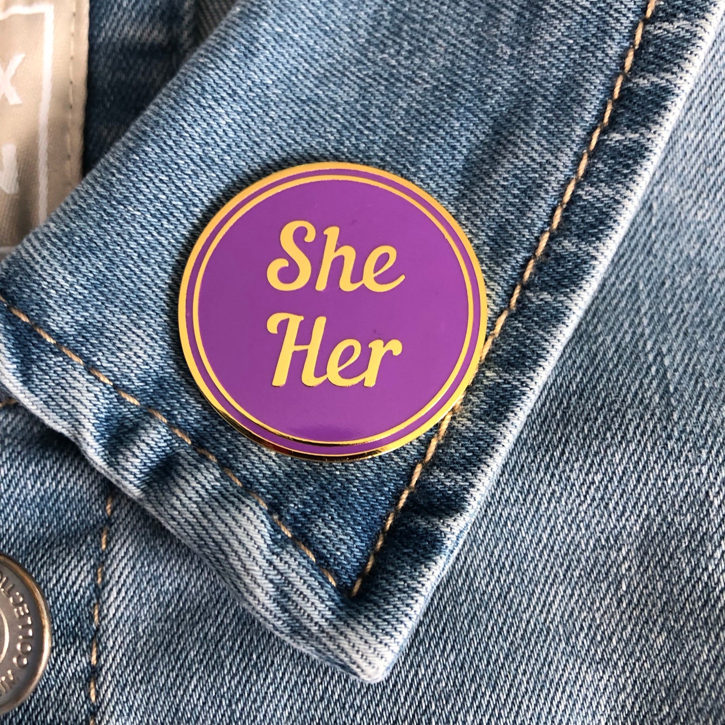 Elle/Elle Il/Lui Ils/Eux Pronun Épinglettes