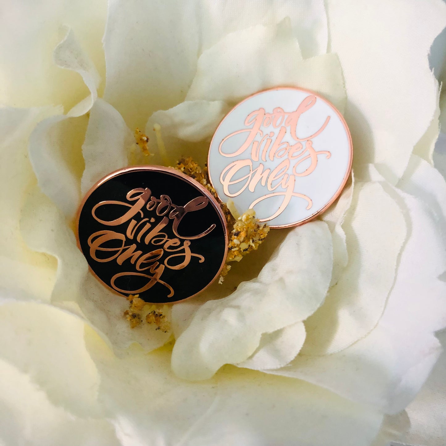 Good Vibes Only Lapel Pin
