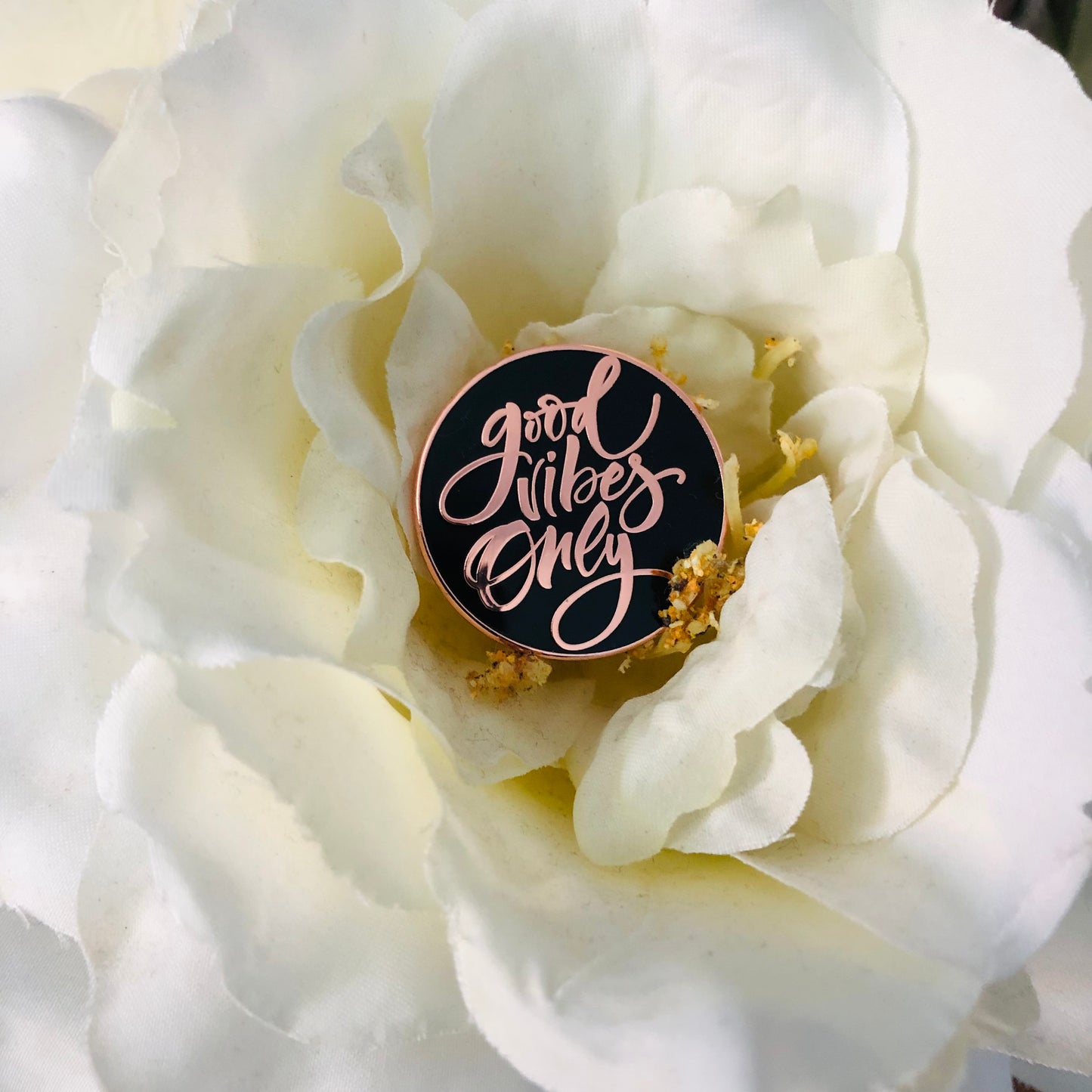 Good Vibes Only Lapel Pin