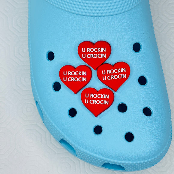 Red Heart Croc Charm