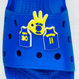 Warriors Splash Bros Croc Charm