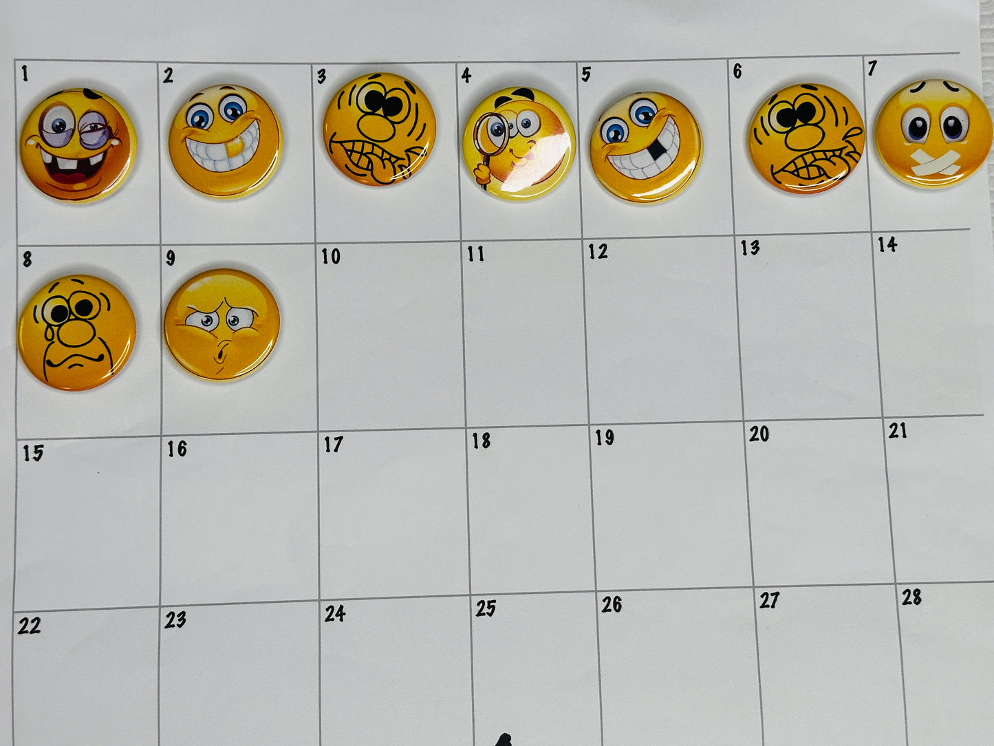 Emoji Smiley Face Pinback Button