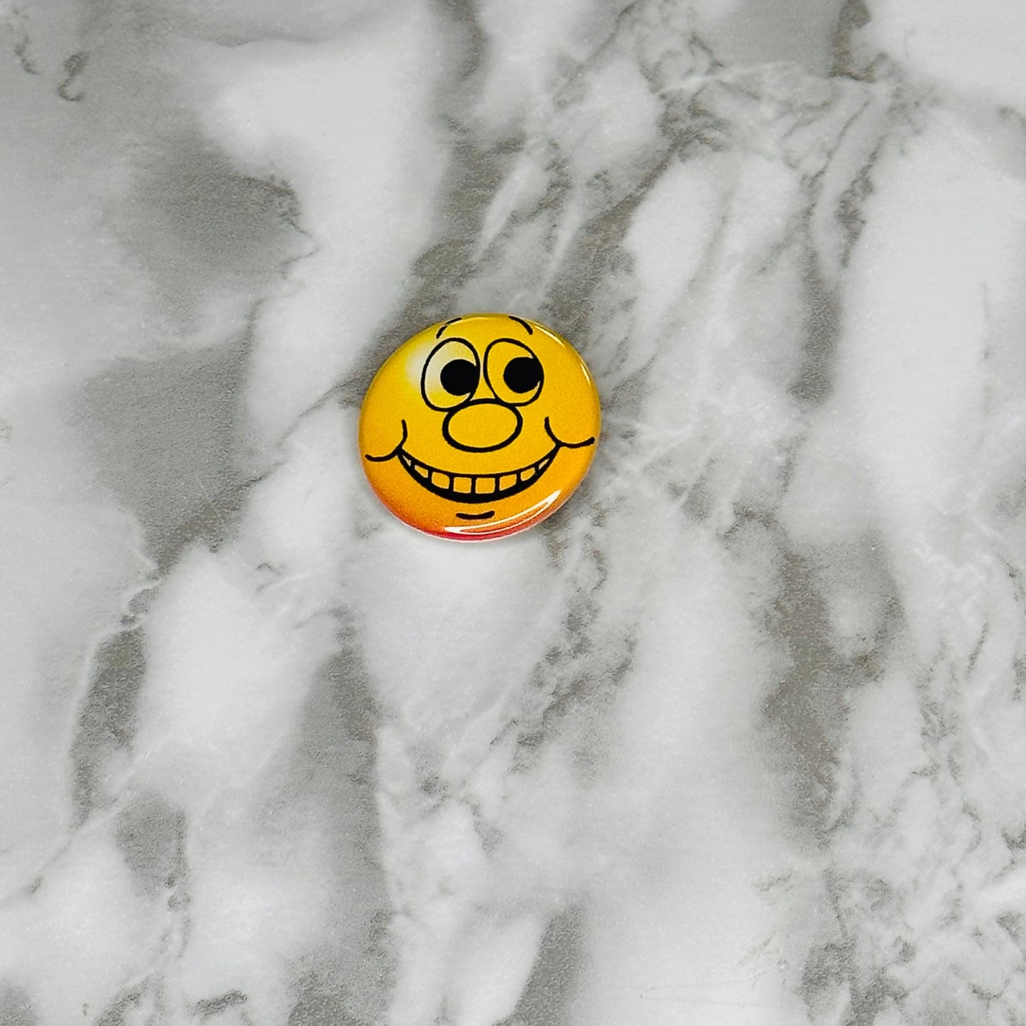 Emoji Smiley Face Pinback Button