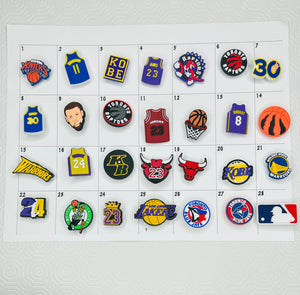 Basketball Teams Croc Shoe Charm| Sports Croc Charm