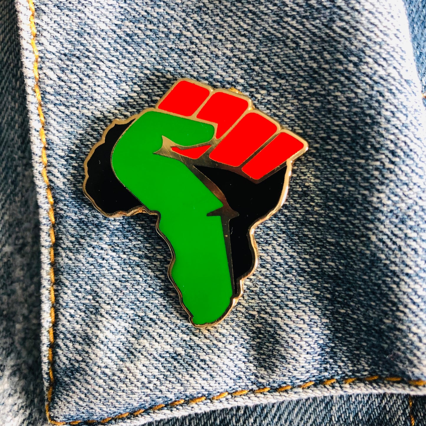 Clenched Fist Lapel Pin