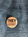 Triple Pronoun Pinback Buttons