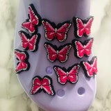 Small Butterfly Shoe Charms