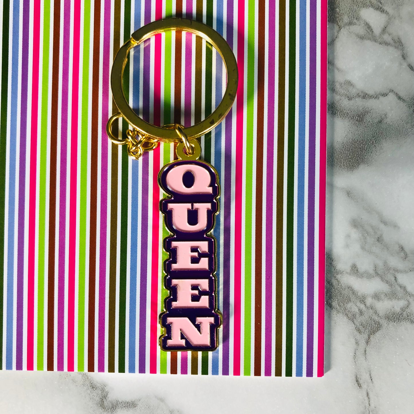 Porte-clés en émail doux Queen