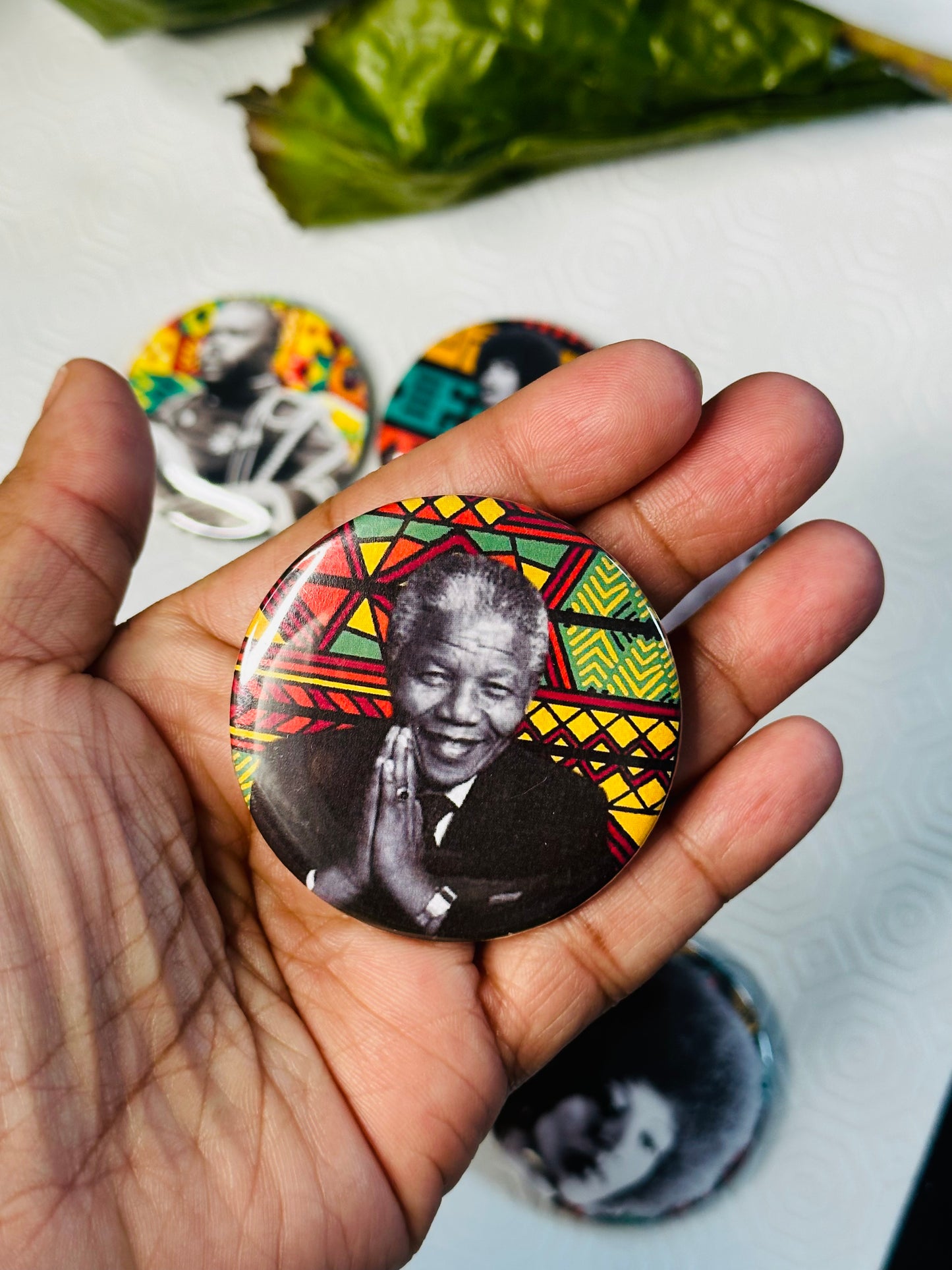 Black Revolutionary Leaders Pinback Button