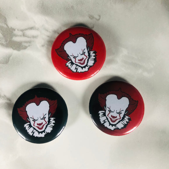 Penny Clown Halloween Pin Button