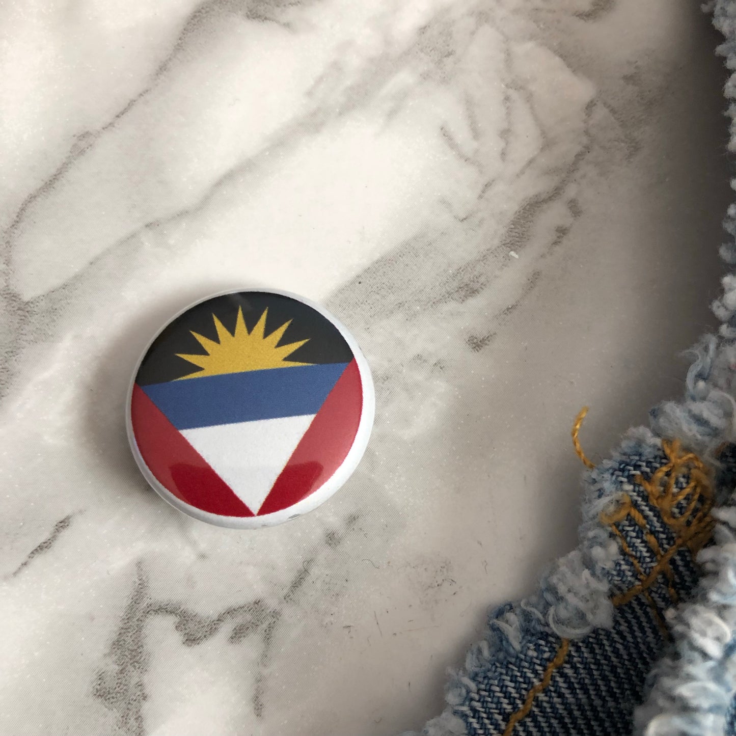 Caribbean Islands West Indies Flags Pin Buttons