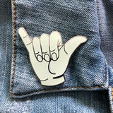 Hang Ten Glow in the Dark Lapel Pin