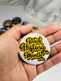 Black History Themed Pinback Buttons