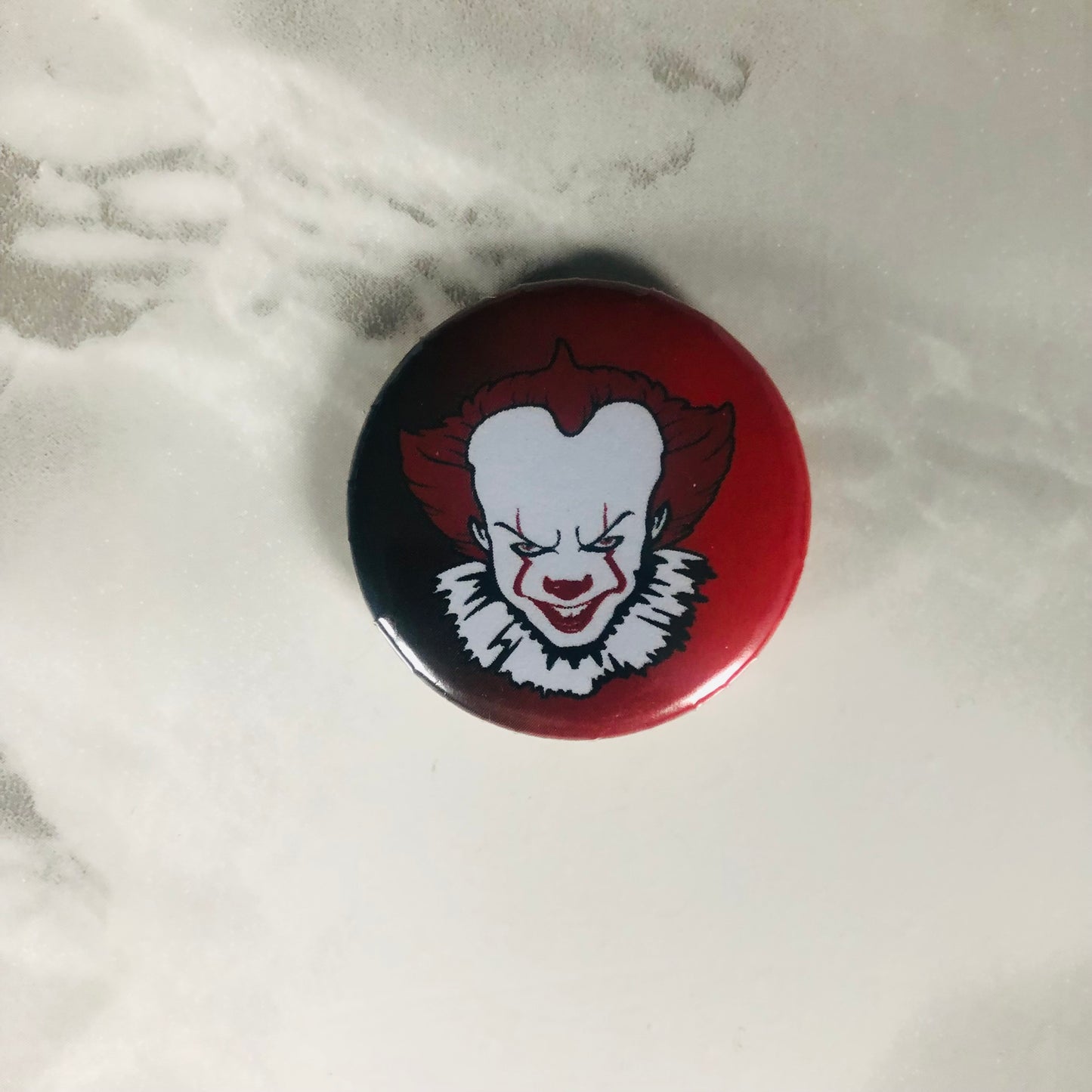 Penny Clown Halloween Pin Button