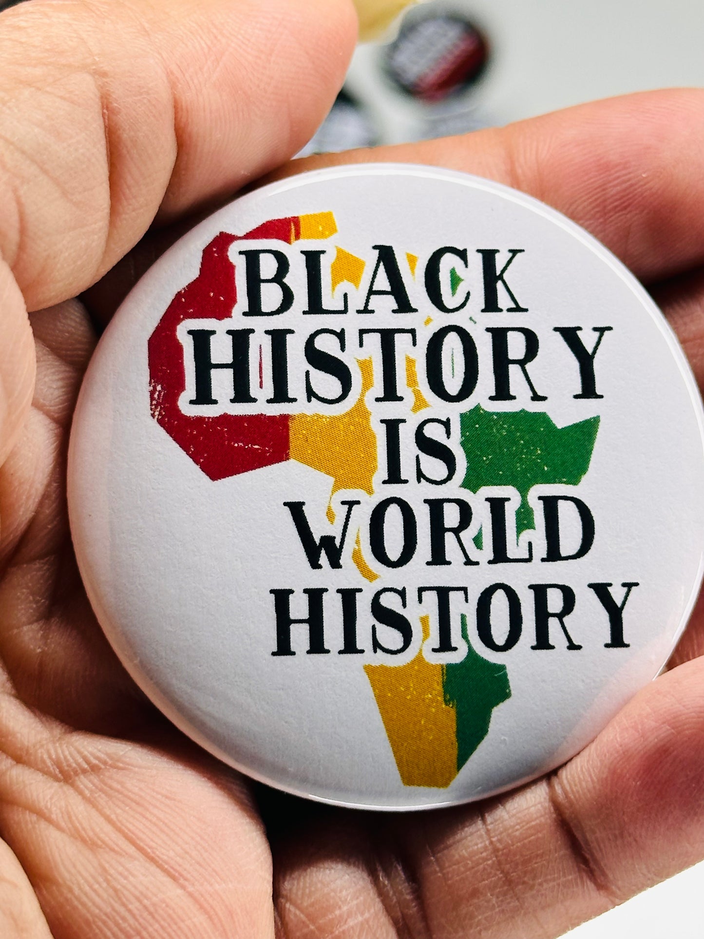 Black History Themed Pinback Buttons