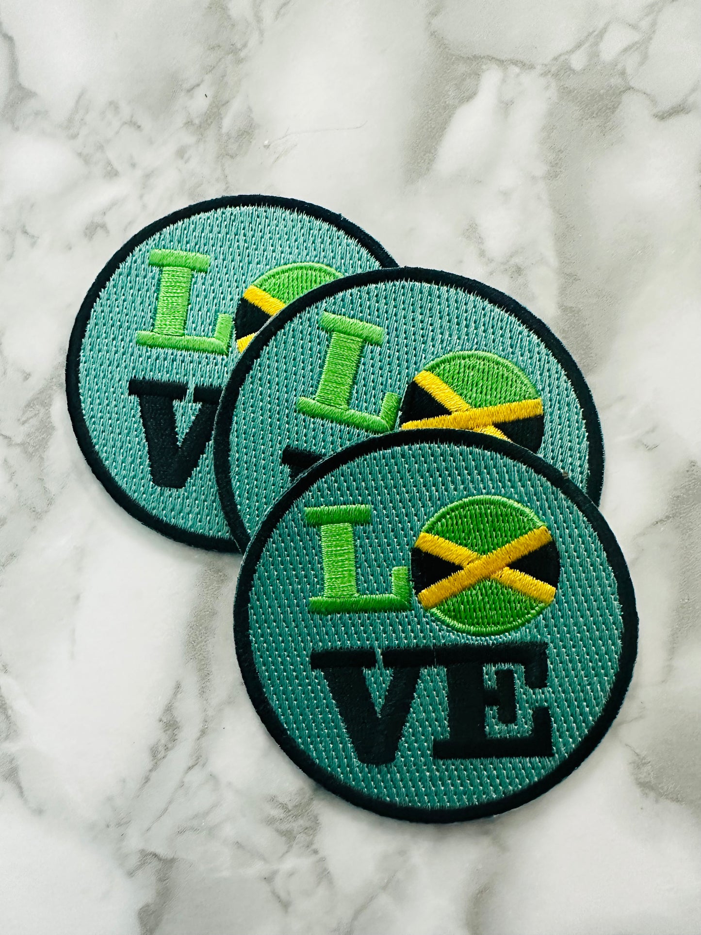 Patch drapeau d'amour de la Jamaïque